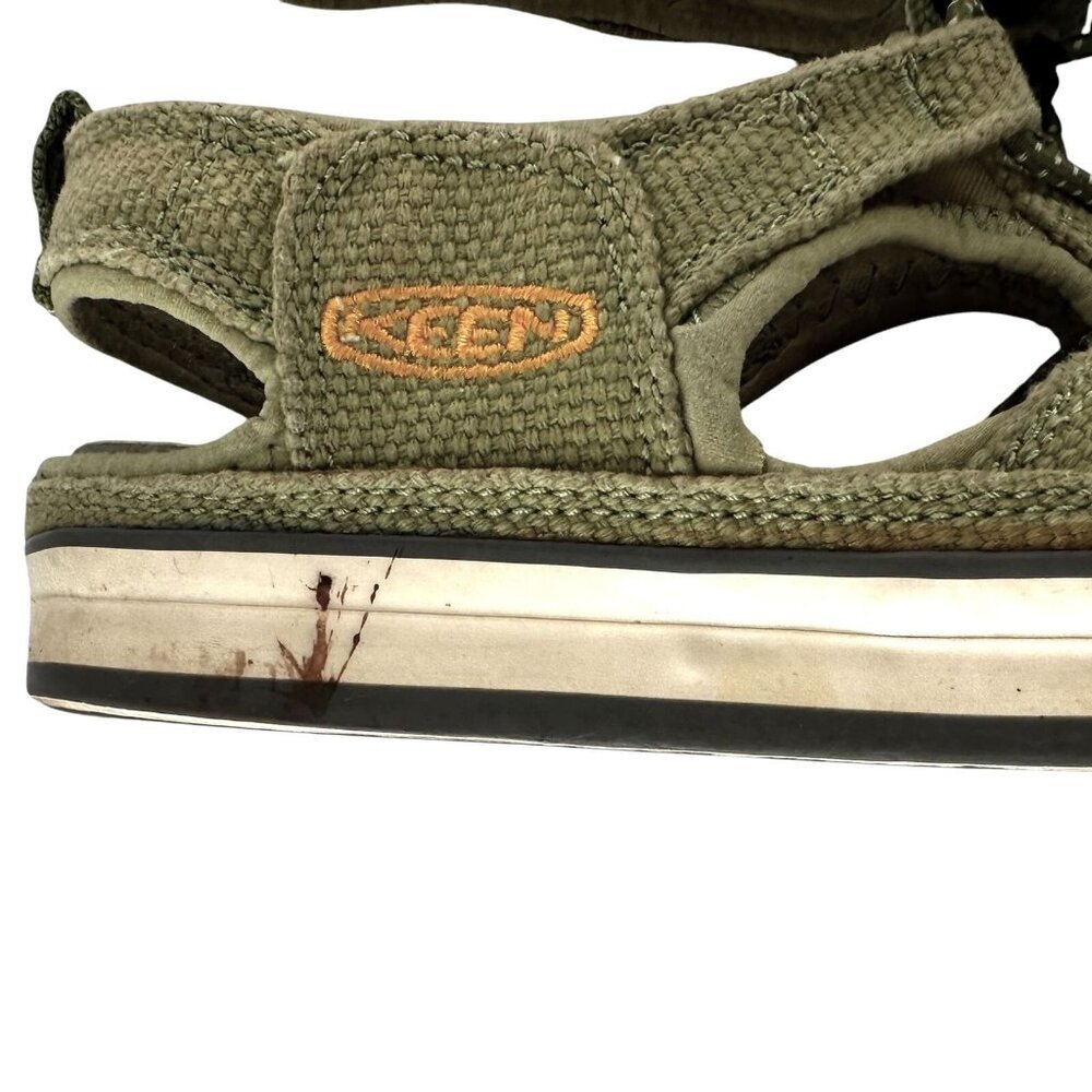 Keen Green Coronado Vulcanized Canvas Fisherman Sandal Hiking Shoes Size 6.5 - Picture 5 of 8
